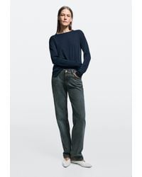 MASSIMO DUTTI - Low-Rise Straight-Leg Jeans - Lyst