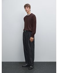MASSIMO DUTTI - Jersey Punto 100% Lana Merino - Lyst