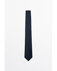 MASSIMO DUTTI - Cravatta Con Ricami 100% Seta - Lyst