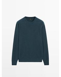 MASSIMO DUTTI - Tricot Trui Van Wolmix Met Ronde Hals - Lyst