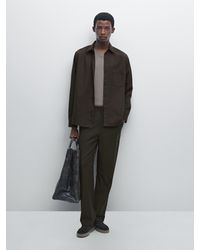 MASSIMO DUTTI - Hemd Im Relaxed-Fit Mit Tasche - Lyst
