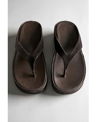 MASSIMO DUTTI - Leather Platform Sandals - Lyst
