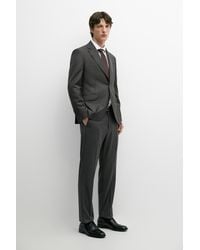 MASSIMO DUTTI - 100% Wool Striped Suit Pants - Lyst