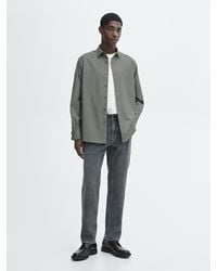 MASSIMO DUTTI - Regular-Fit-Hemd Aus Serge 100 Baumwolle - Lyst