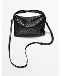 MASSIMO DUTTI - Medium Braided Nappa Leather Handbag - Lyst
