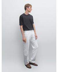 MASSIMO DUTTI - T-Shirt 100 Coton Mercerisé - Lyst