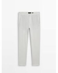 MASSIMO DUTTI - Tapered-Fit Denim Trousers - Lyst