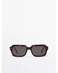 MASSIMO DUTTI - Rectangular Sunglasses - Lyst