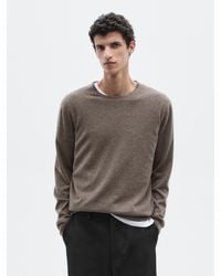 MASSIMO DUTTI - Pull En Maille 100 Cachemire À Col Rond - Lyst
