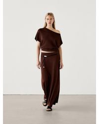 MASSIMO DUTTI - Flared Knit Co-Ord Skirt - Lyst