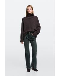 MASSIMO DUTTI - Mid-Waist Flare Fit Jeans - Lyst