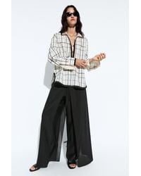 MASSIMO DUTTI - Cotton Blend Check Shirt - Lyst