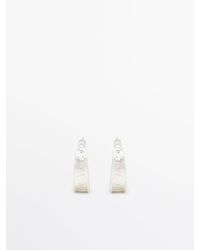 MASSIMO DUTTI - Earrings With Textured Detail - Lyst