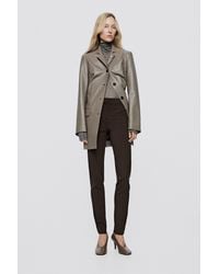 MASSIMO DUTTI - Skinny Fit Pants With Zip Hem - Lyst