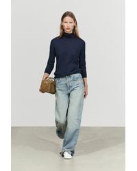 MASSIMO DUTTI - Wool Blend Turtleneck Knit Sweater - Lyst