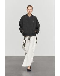 MASSIMO DUTTI - Wool Blend Bomber Jacket - Lyst
