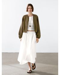 MASSIMO DUTTI - Bomber Sfrangiato - Lyst