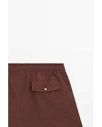 MASSIMO DUTTI - Plain Swim Trunks - Lyst