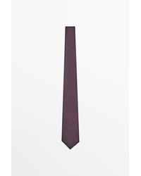 MASSIMO DUTTI - Cravatta 100% Seta Strutturata - Lyst
