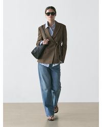 MASSIMO DUTTI - Blazer Doppiopetto Con Fiocco - Lyst