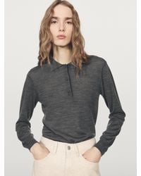 MASSIMO DUTTI - Wool Knit Polo Sweater - Lyst