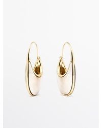MASSIMO DUTTI - Pendientes Anilla Combinada - Lyst