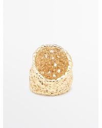 MASSIMO DUTTI - Braided Texture Ring - Lyst
