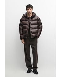 MASSIMO DUTTI - Shiny Down Jacket - Lyst