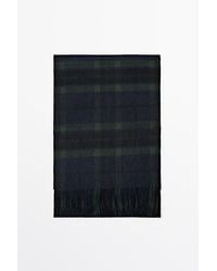 MASSIMO DUTTI - 100% Cashmere Plaid Scarf - Lyst