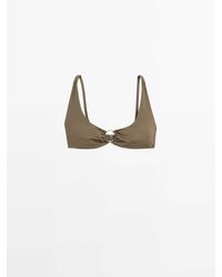 MASSIMO DUTTI - Bikinitop Met Ring - Lyst