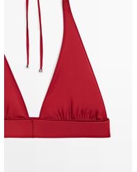 MASSIMO DUTTI - Triangle Bikini Top - Lyst