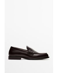 MASSIMO DUTTI - Leder-Loafer - Lyst