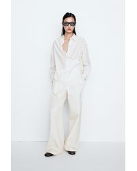 MASSIMO DUTTI - Flowing Button-Detail Shirt - Lyst