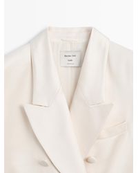 MASSIMO DUTTI - Satin Button-Down Jacket - Lyst