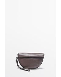 MASSIMO DUTTI - Nappa Leather Mini Crossbody Bag - Lyst