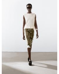 MASSIMO DUTTI - Fließender Rock Mit Print - Lyst