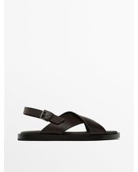 MASSIMO DUTTI - Leather Sandals - Lyst