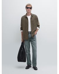 MASSIMO DUTTI - Camisa Micropana Regular Fit - Lyst