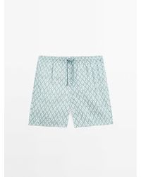 MASSIMO DUTTI - Short Fit Zwembroek Met Print - Lyst