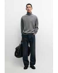 MASSIMO DUTTI - 100% Wool Knit Turtleneck Sweater - Lyst