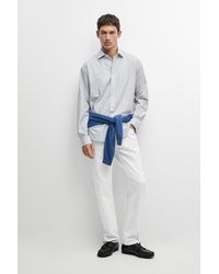 MASSIMO DUTTI - 100% Cotton Regular Fit Check Shirt - Lyst