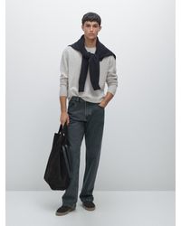 MASSIMO DUTTI - Jersey Cuello Redondo Mezcla Lana - Lyst