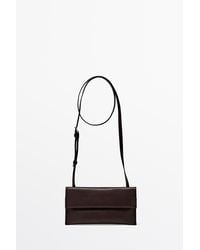 MASSIMO DUTTI - Nappa Leather Crossbody Bag - Lyst