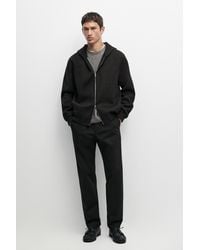 MASSIMO DUTTI - Cotton Blend Slim Fit Pants - Lyst