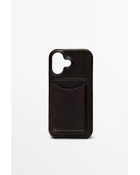 MASSIMO DUTTI - Nappa Leather Iphone 17 Case - Lyst