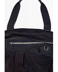 MASSIMO DUTTI - Split Suede Leather Tote Bag - Lyst