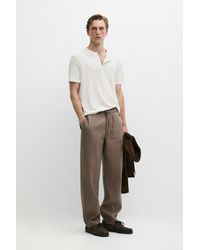 MASSIMO DUTTI - 100% Linen Relaxed Fit Pants - Lyst