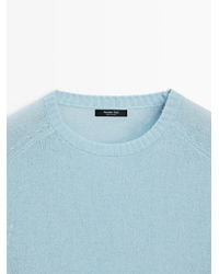 MASSIMO DUTTI - Alpaca Blend Knit Short Sleeve Sweater - Lyst