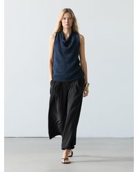 MASSIMO DUTTI - Flowing Linen Blend Trousers - Lyst