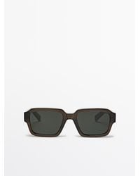 MASSIMO DUTTI - Rectangular Sunglasses - Lyst